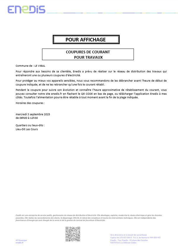 coupure elctricite